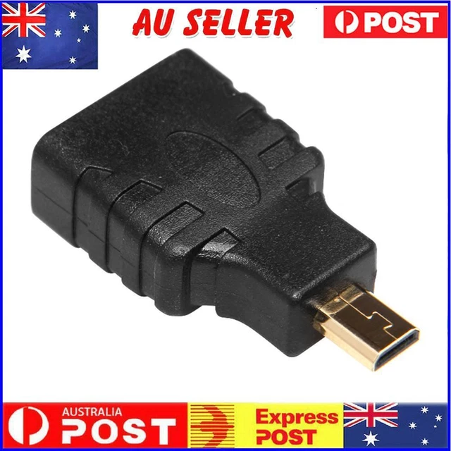Gold-Plated 1080P HDMI Female to Macro HDMI Male Extension Adapter Connector