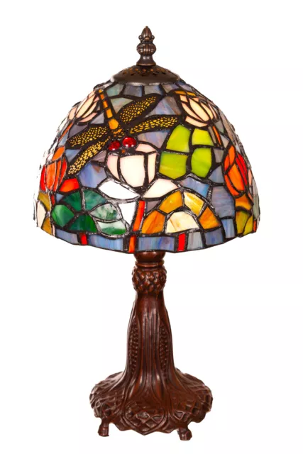 Birendy Tischlampe  Tiffany Style Libellen Tiff146 Motiv Lampe Dekorationslampe
