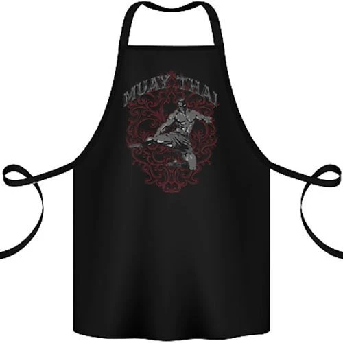 Muay Thai Fighter Warrior MMA Martial Arts Cotton Apron 100% Organic