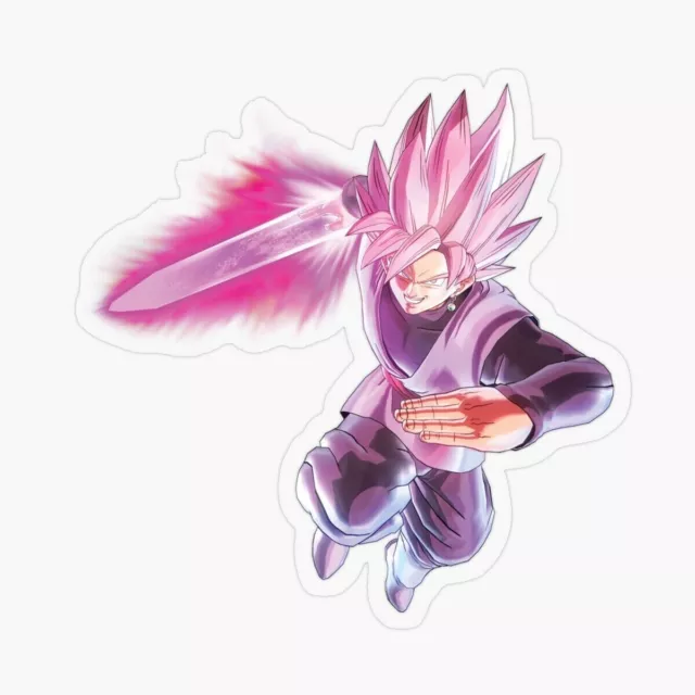 Goku Black Rose Transparent Sticker Decal Vinyl For Car, Truck Sticker 5 Inch