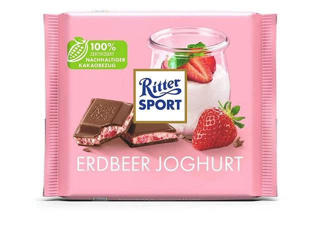 Yogurt fragola Ritter Sport 100 g *SPEDIZIONE GRATUITA*