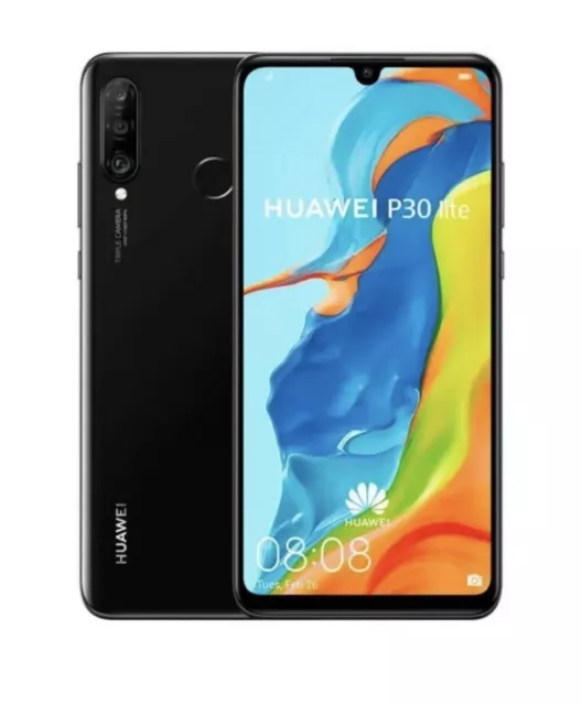 Huawei P30 Lite Marie-L01A - 128GB - Midnight Black (Unlocked) (Single SIM)