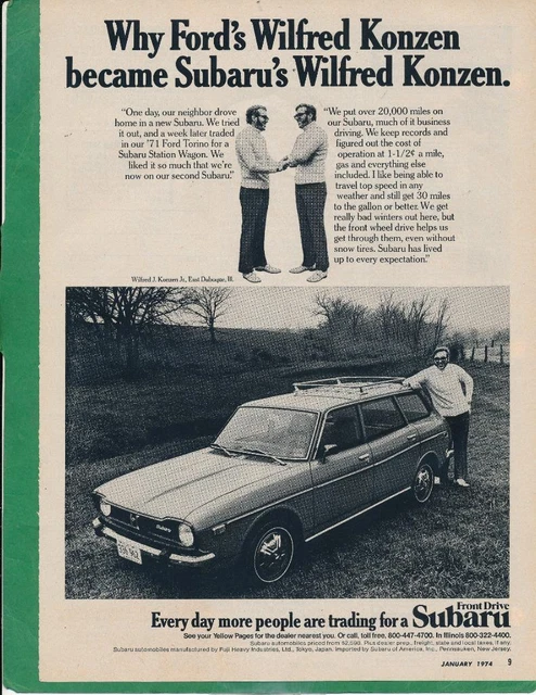 Magazine Ad - 1974 - Subaru Station Wagon