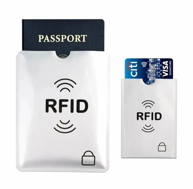 5 CUSTODIA ANTI CLONAZIONE PROTEZI RFID CARTA CREDITO BANCOMAT  SMAGNETIZZAZIONE