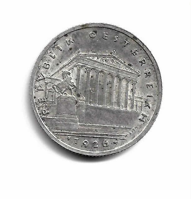 World Coins - Austria 1 Schilling 1926 Silver Coin KM# 2840
