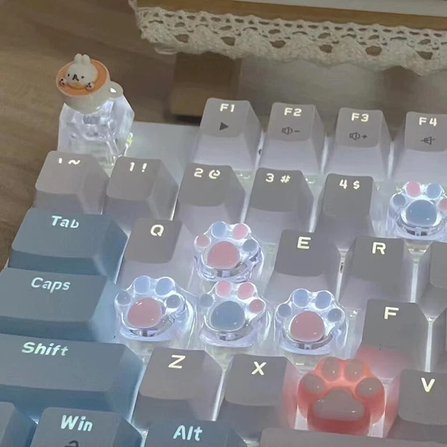 KEYCAP KEYCAP KEYCAP Cat PAWS PAD CADIAL CADE BRADLIT RVB WASD ARROW ...