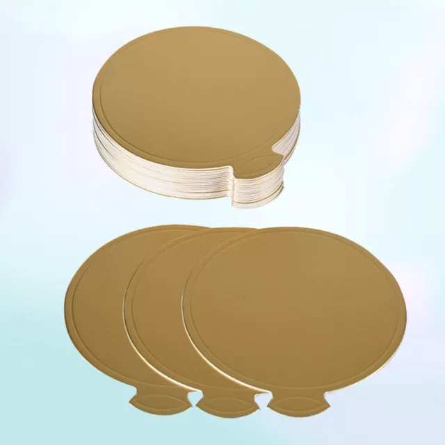 200 Pcs Sturdy Cake Circle Round Boards Gold Rounds Wedding Prop Mousse