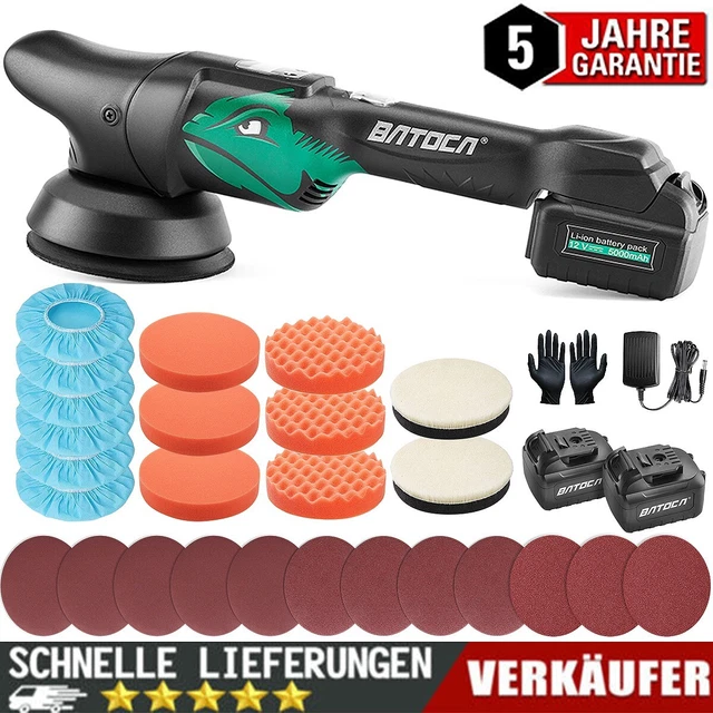 Profi Eccentric Akkus Auto Cordless Car  Polisher Polierschwamm 125mm Schwammpad