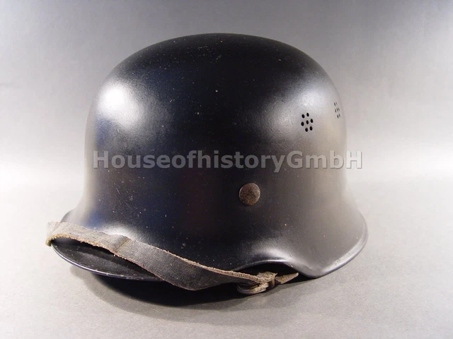 106151, Feuerschutzpolizei Stahlhelm M35/40, ohne Abzeichen, Feuerwehr