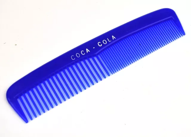 Coca-Cola Coke USA Plastik Kamm comb 1970er - blau