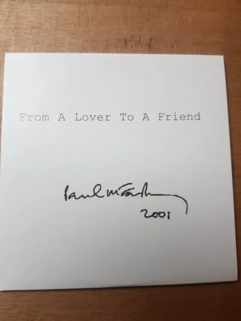 Paul McCartney ‎– From A Lover To A Friend 1 Track Promo CD NEU