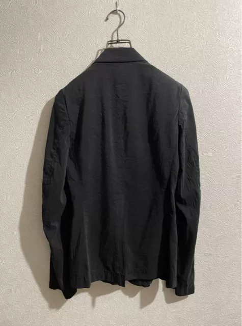 Y's Yohji Yamamoto Washed Tailored Jacket Silk Wool Nylon Black Men's JAPAN 2
