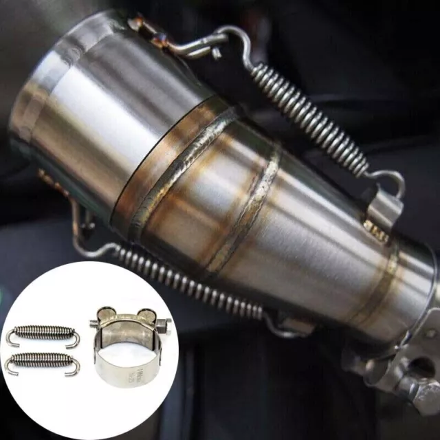 Motorcycle Exhaust Pipe Link Muffler Mid Stainless Steel Section Adapter Tool