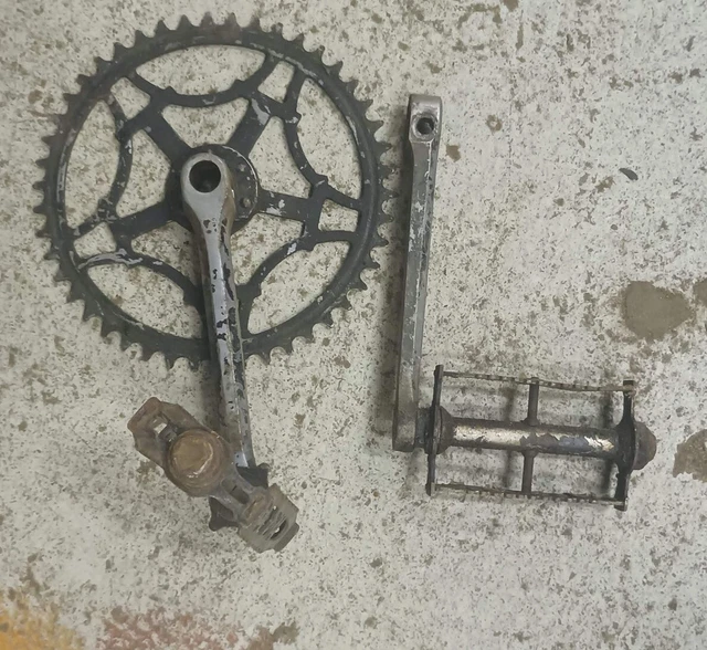 Pédalier Vélo Vintage Années 30-40 - Branches étoile Double - Occasion France