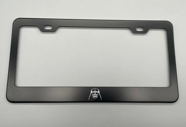 2X LTZ Stainless Steel Black Finished License Plate Frame Holder 2X LTZ Stainless Steel Black Finished License Plate Frame Holder