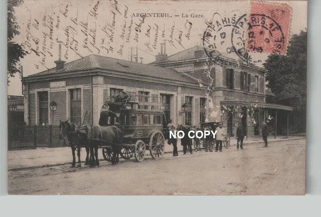 animated CPA SILVEREUIL la gare