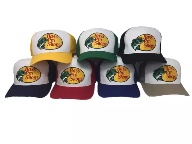 BASS PRO SHOPS Hat Embroidered Logo Mesh Fishing Hunting Trucker Cap  Snapback $16.95 - PicClick