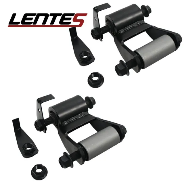 Pair Rear Leaf Spring Shackle Kit LR RR for 00-03 Ford F250 F350 F450 F550 Truck