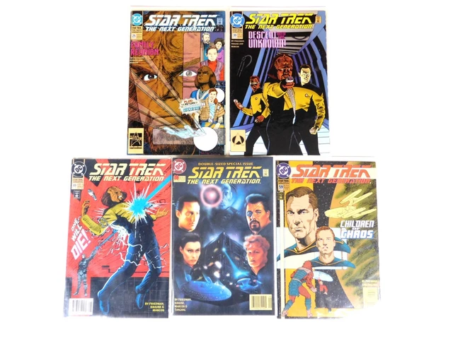 Lot of 5 Star Trek The Next Generation Comic Books - DC Comics