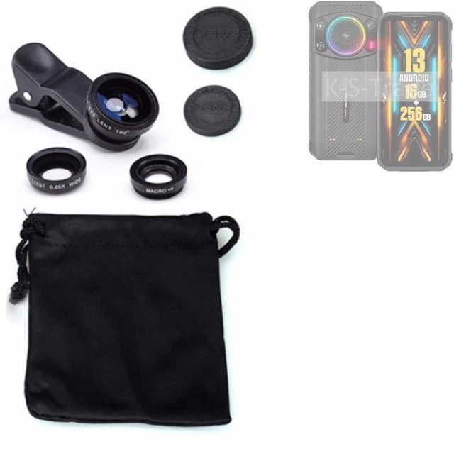 Pour Ulefone Armor 21 Objectifs Smartphone Lentilles fisheye macro grand angle