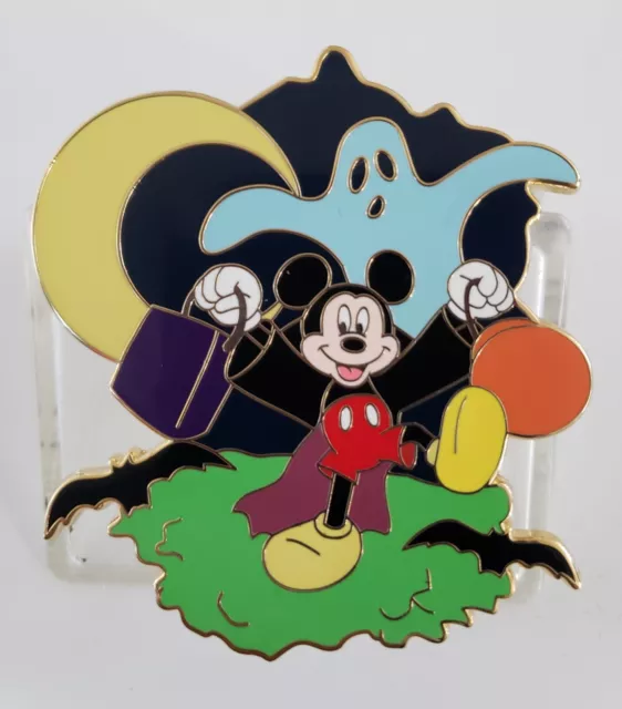 Disneyshopping Halloween Micey Trick Or Treateing With Ghost & Moon Le 1000 Pin