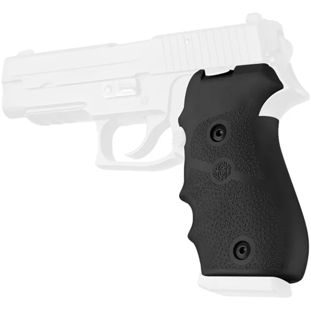 Hogue SIG P220 American DA/SA DAK Over Molded Grip w/ Finger Grooves - Black