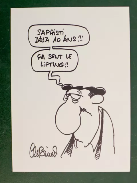 CP BINET carte postale Saprist! 1993