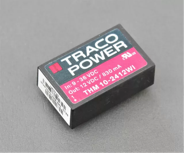 Traco Power THM 10-2412WI DC/DC 10W; Uin: 9÷36V; Uout: 12VDC; Iout: 830mA; DIP24