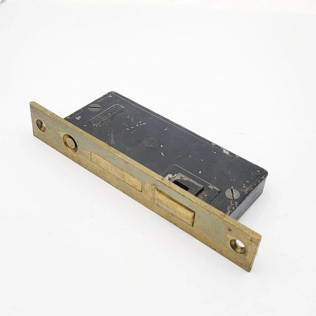 Vintage Yale Standard Ornate Brass Pocket Door Hardware Salvage