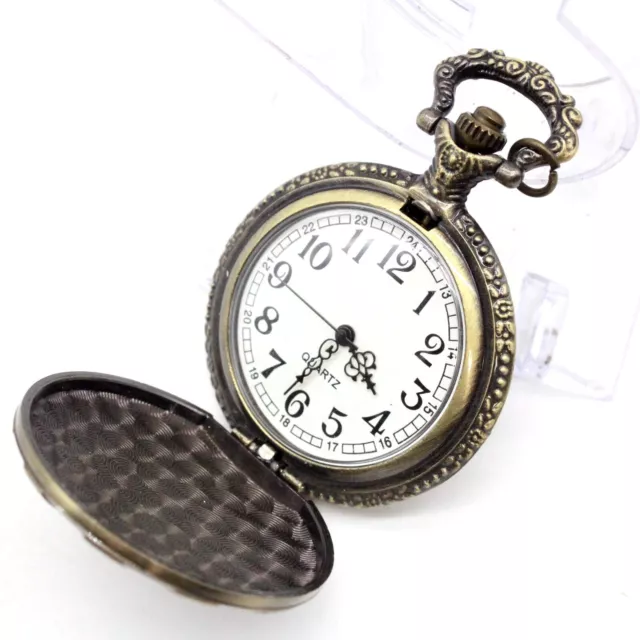 Fallout 4 Pocket Watch Theme Pendant Vault 111 Refuge Bronze Quartz Chain