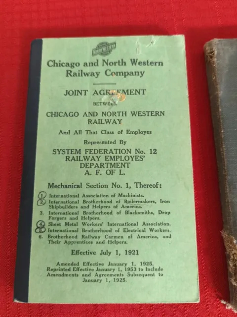 Railroad Train Books Chicago North Western Minneapolis St. Louis Company 1920's 2