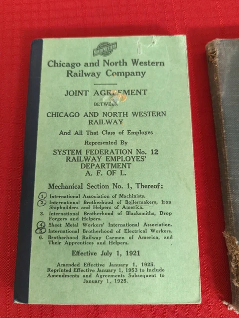 Railroad Train Books Chicago North Western Minneapolis St. Louis Company 1920's 2