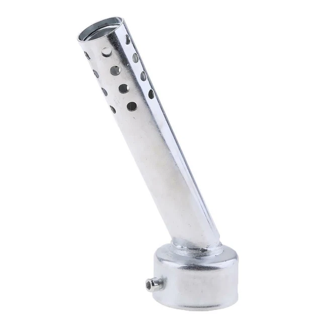 140X35/42/45/48/60 MM Universale Motociclo Argento Silenziatore - Foto 4