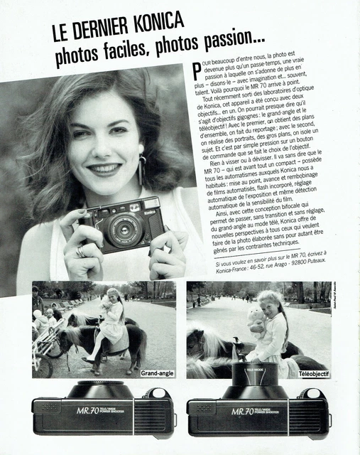 Publicité Vintage Hasselblad 1986 – Appareil Photo Avec Faye Dunaway – Papier D'époque