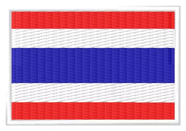 Flag Thailand Drapeau ecusson brodé patche Thermocollant iron-on patch