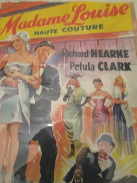 1950s Original colour film poster Madame Louise Haute Couture rare