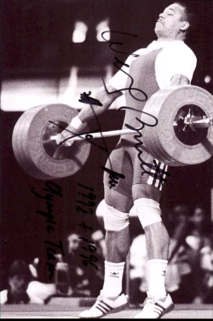 Wes Barnett Signed 4x6 Photo US Olympic Bodybuilder Weightlifter Autograph