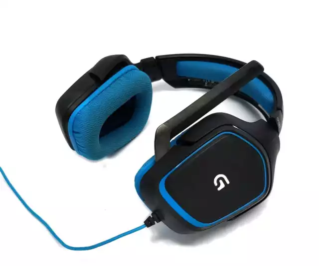 Logitech G430 Kopfhörer gaming kabellos mit Mikrofon - Blau/Schwarz