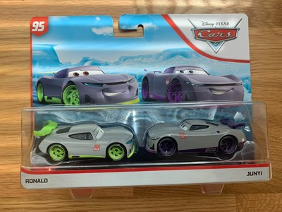 SHIP WORLDWIDE DISNEY PIXAR CARS 3 "2 PACK RONALD AND JUNYI" NEW IN PACKAGE 