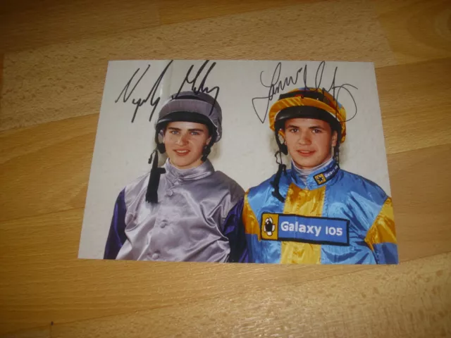 Nicky & Jamie  McKAY  Horse Racing Brothers Original Hand SIGNED Press Photo