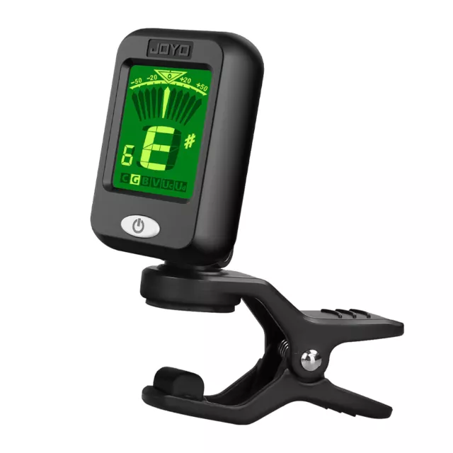 JOYO LCD Clip on Guitar Tuner Chromatic Acoustic Guitar Bass Ukulele Violin