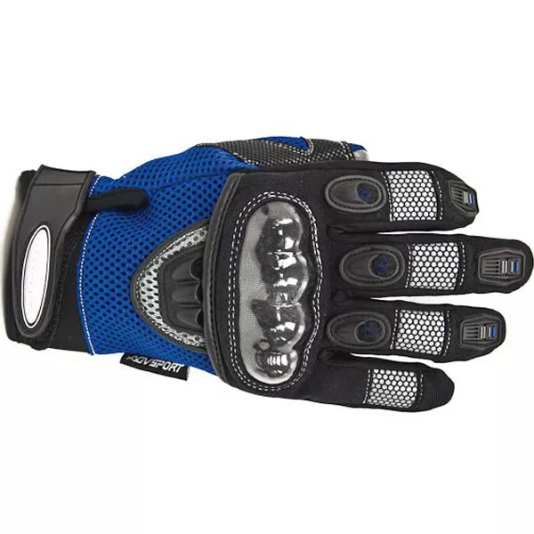 New Nwt Agv Sport Mayhem Short Riding Motorcycle Gloves In Blue Size Small Sm S