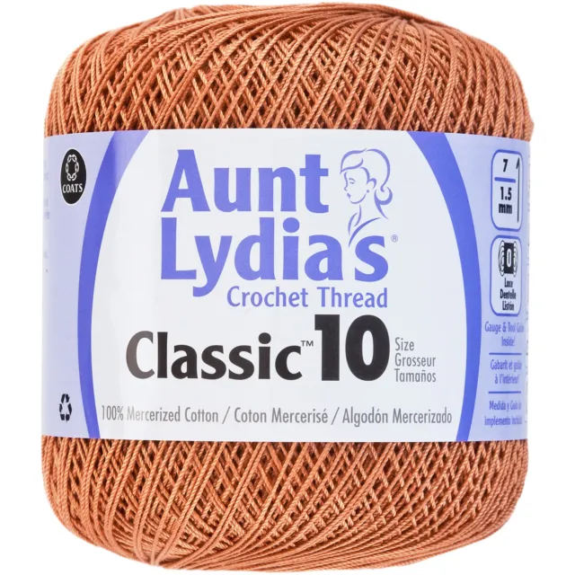 Aunt Lydia's Classic Crochet Thread Size 10-Copper Mist 154-0310