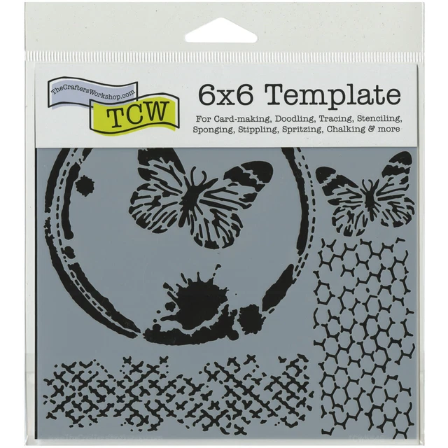 3er-Pack Crafter's Workshop Vorlage 6""x6""-Schmetterling Collage TCW6X6-554