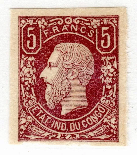 BELGISCH-KONGO 5U(*)NP = CONGO BELGE / BELGIAN CONGO Yvert/Scott #5 imp. REPRINT