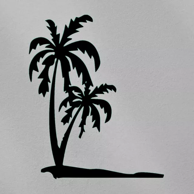 Sunshine Palm Tree Desert Island Summer Beach Happy Vinyl Decal Car Window Etc