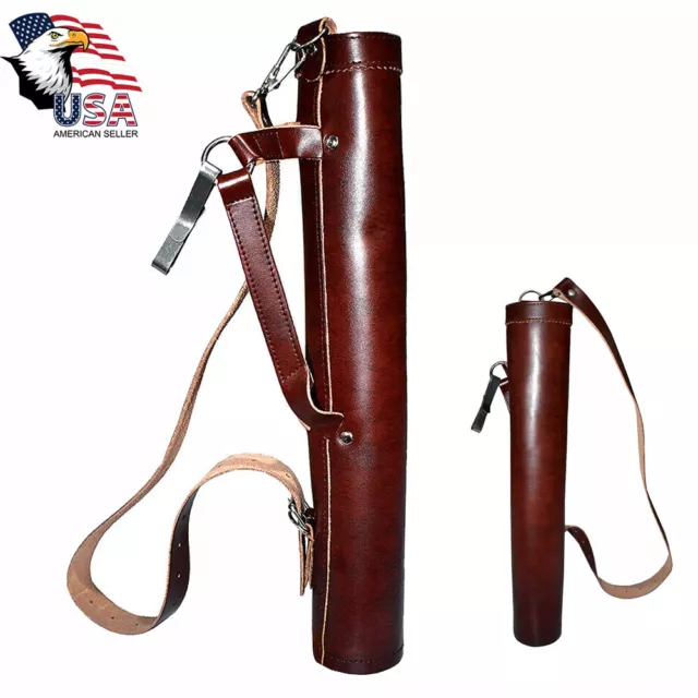 Back Arrow Quiver Genuine Cow Leather Arrow Holder Traditional Handmade Quivers