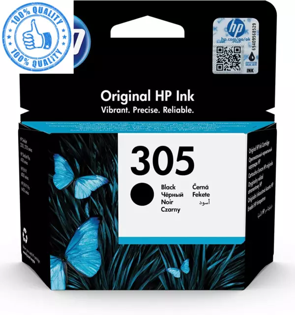 305 Nero, 3YM61AE, Cartuccia Originale , Compatibile Con Stampanti  Deskjet Seri