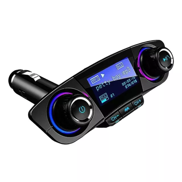 Bluetooth Car FM Transmitter MP3 Player Hands free Adapter Kit USB Charger