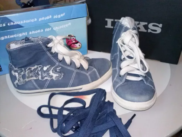 CHAUSSURES BASKETS en toile gar on pointure 30 IKKS EUR